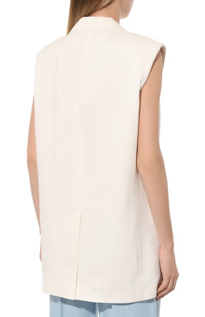 Жилет изо льна и вискозы THEORY, арт. 00403101, фото 4