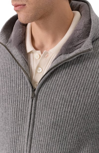 Кашемировый бомбер с подкладкой из норки MVST, арт. FTXTRECK-ES3625-2V/TR-ES3625, фото 5