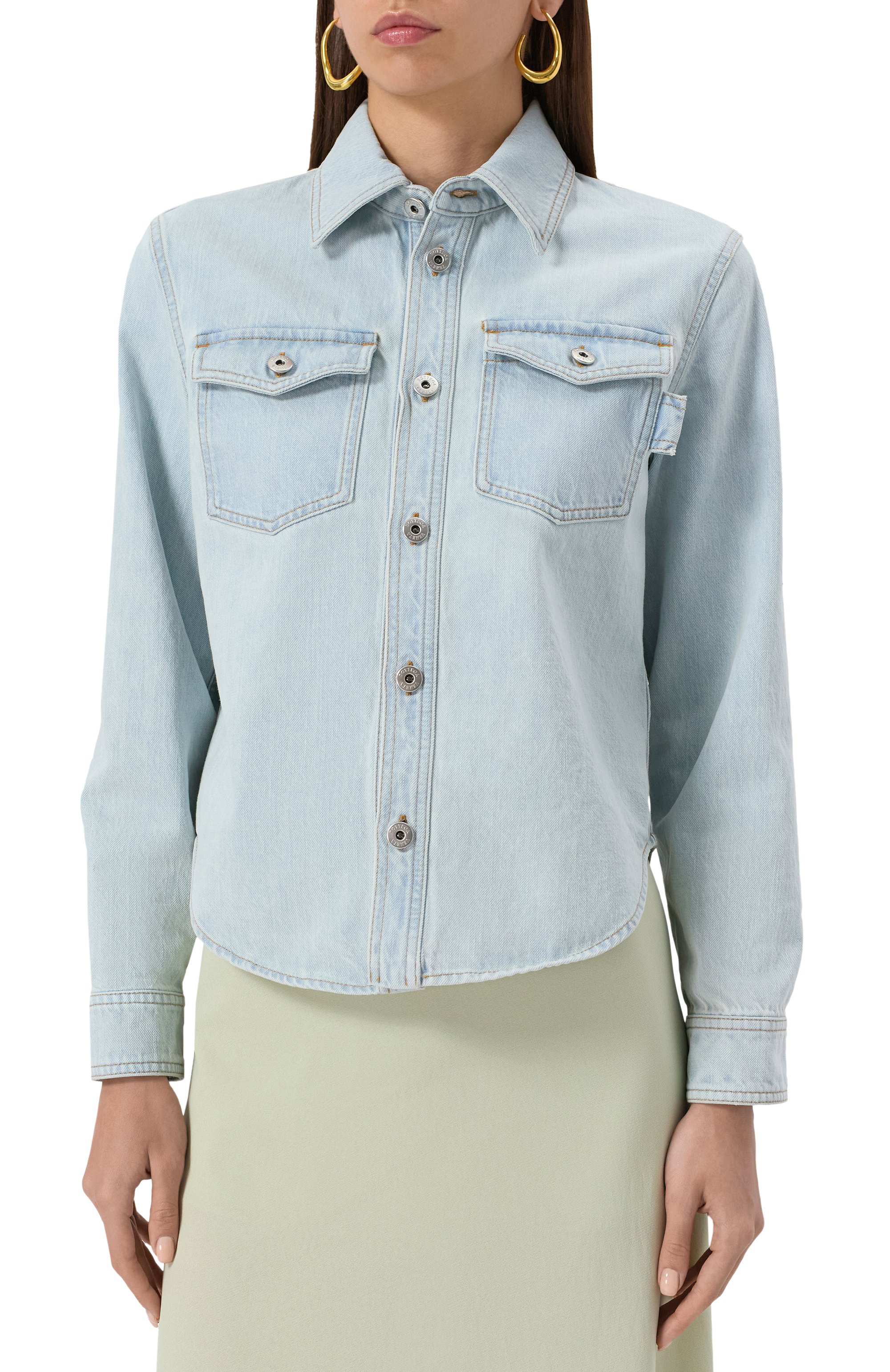 Джинсовая рубашка BOTTEGA VENETA, арт. 813498/V4ZR0, фото 3