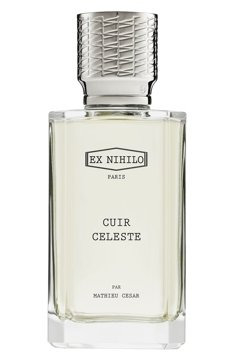 Парфюмированная вода cuir celeste (100ml) EX NIHILO бесцветного цвета, арт. 3760264091363 | Фото 1 (Unisex: Unisex; Статус проверки: Проверена категория; Тип продукта - парфюмерия: Парфюмерная вода; Нос: Не проставлено; Региональные ограничения белый список (Axapta Mercury): Не проставлено; Тип аромата: Кожаный; Ограничения доставки: flammable)