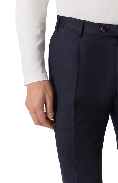 Шерстяные брюки CORNELIANI темно-синего цвета по цене 52050 руб., арт. 265B03-2618581, фото 5 Шерстяные брюки CORNELIANI, арт. 265B03-2618581, фото 5