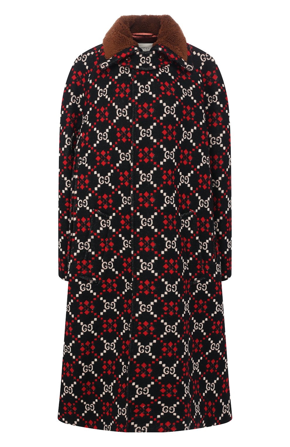 Шерстяное пальто свободного кроя GUCCI, арт. 542933/Z507M, фото 1