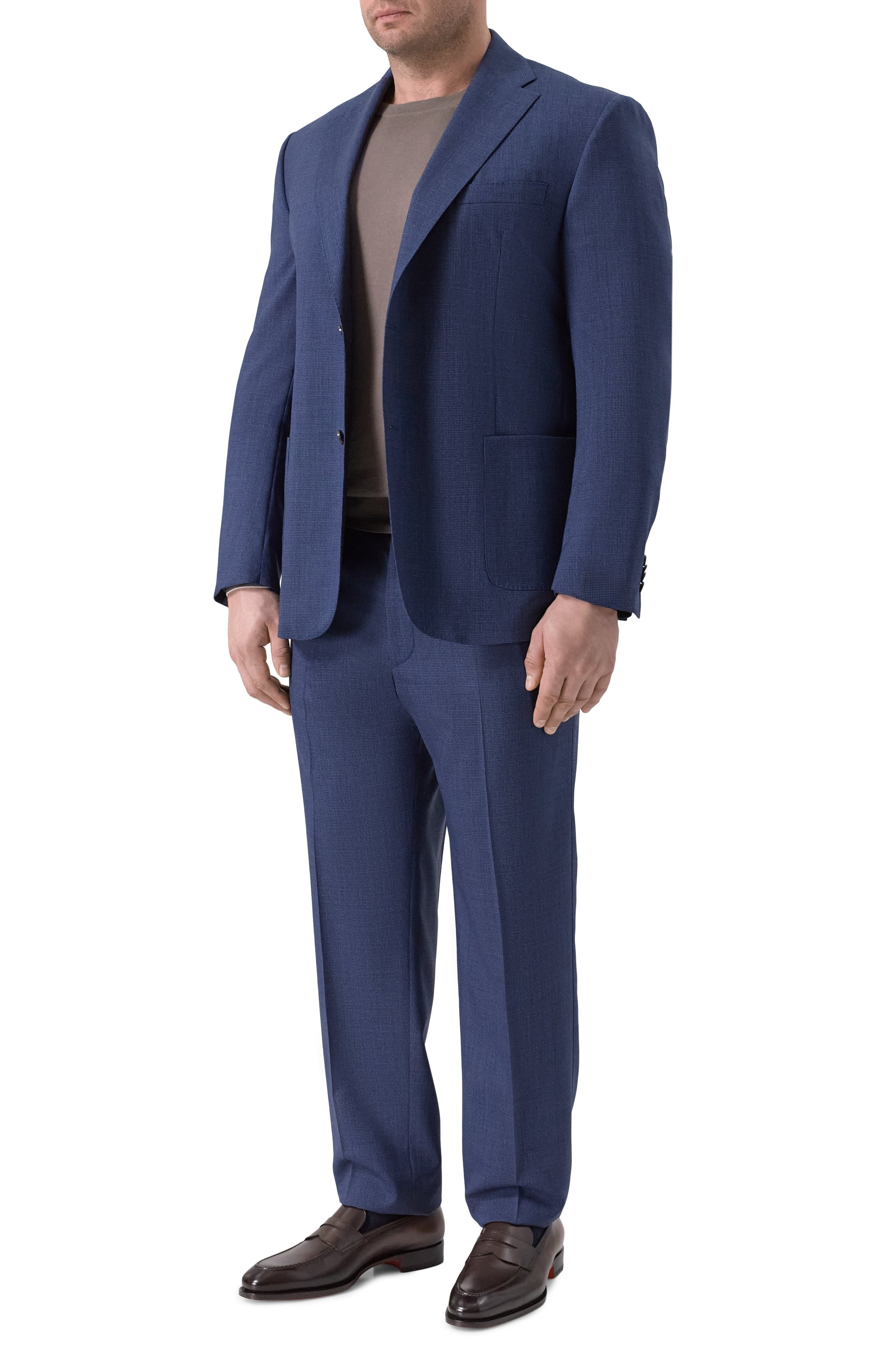 Шерстяной костюм CORNELIANI темно-синего цвета по цене 161500 руб., арт. 27X018/2717458_SET, фото 1 Шерстяной костюм CORNELIANI, арт. 27X018/2717458_SET, фото 1