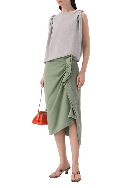 Хлопковый топ DRIES VAN NOTEN, арт. 011130/3606, фото 2