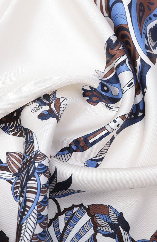 Шелковый платок Longchamp 50647GS0/GS0 Кремовый  50647GS0/GS0 Фото 3