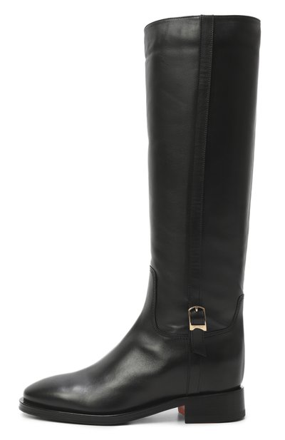 Кожаные сапоги SANTONI черного цвета по цене 185000 руб., арт. WSHG71827BJ2HLGA, фото 4 Кожаные сапоги SANTONI, арт. WSHG71827BJ2HLGA, фото 4