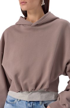 Хлопковое худи LOW CLASSIC, арт. LW251TS01RB, фото 1