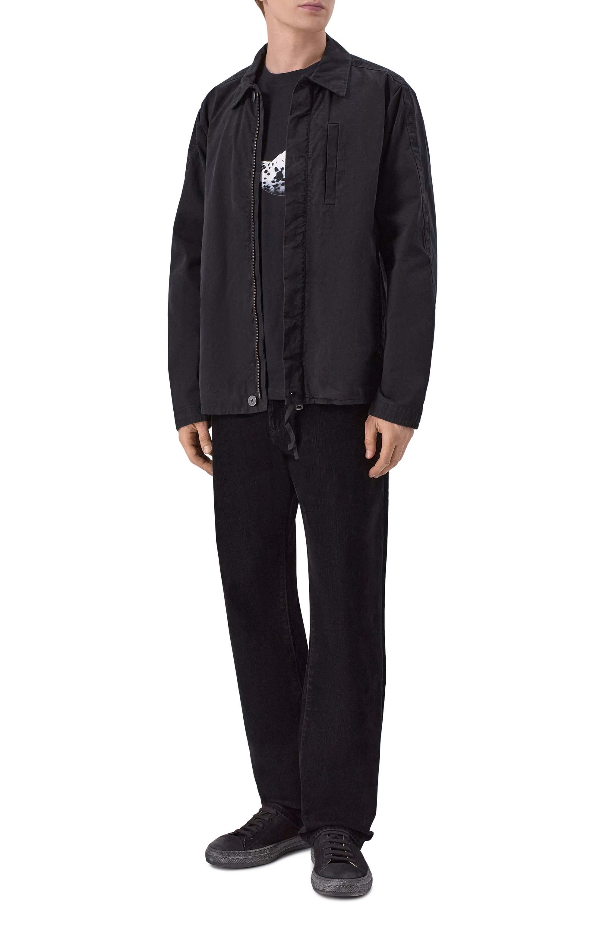 Джинсы modern straight 7 FOR ALL MANKIND черного цвета по цене 37050 руб., арт. 7TD80F22-1W0, фото 2 Джинсы modern straight 7 FOR ALL MANKIND, арт. 7TD80F22-1W0, фото 2