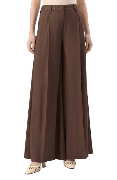 Брюки изо льна и вискозы LORENA ANTONIAZZI, арт. P2550PA79A/3347, фото 3