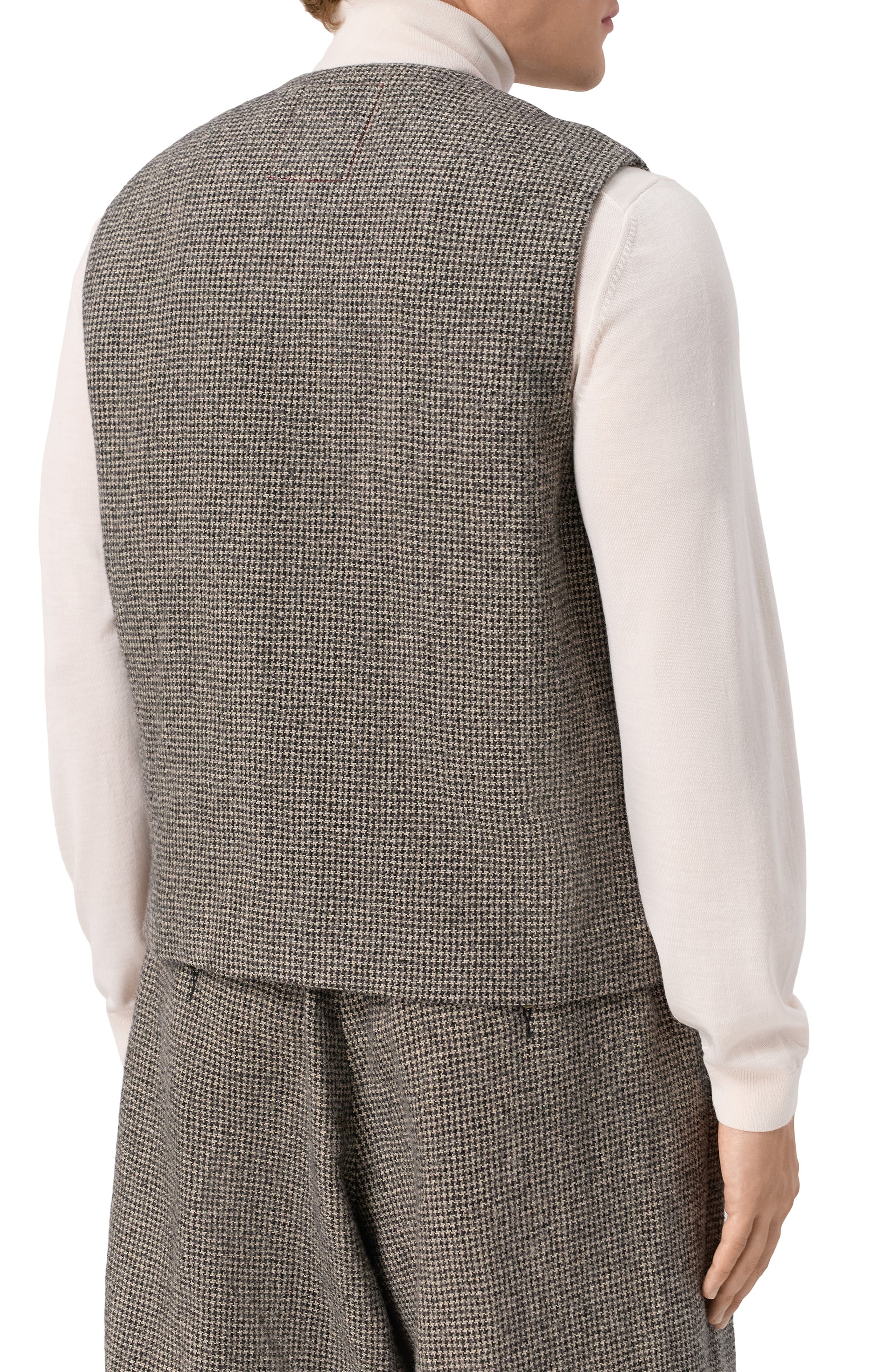 Жилет изо льна и шерсти UMA WANG светло-коричневого цвета по цене 121500 руб., арт. A9 M UM6526, фото 4 Жилет изо льна и шерсти UMA WANG, арт. A9 M UM6526, фото 4