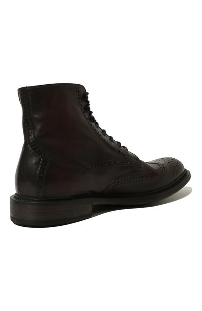 Кожаные ботинки PANTANETTI бордового цвета по цене 54450 руб., арт. 15831E/SHIVER, фото 5 Кожаные ботинки PANTANETTI, арт. 15831E/SHIVER, фото 5