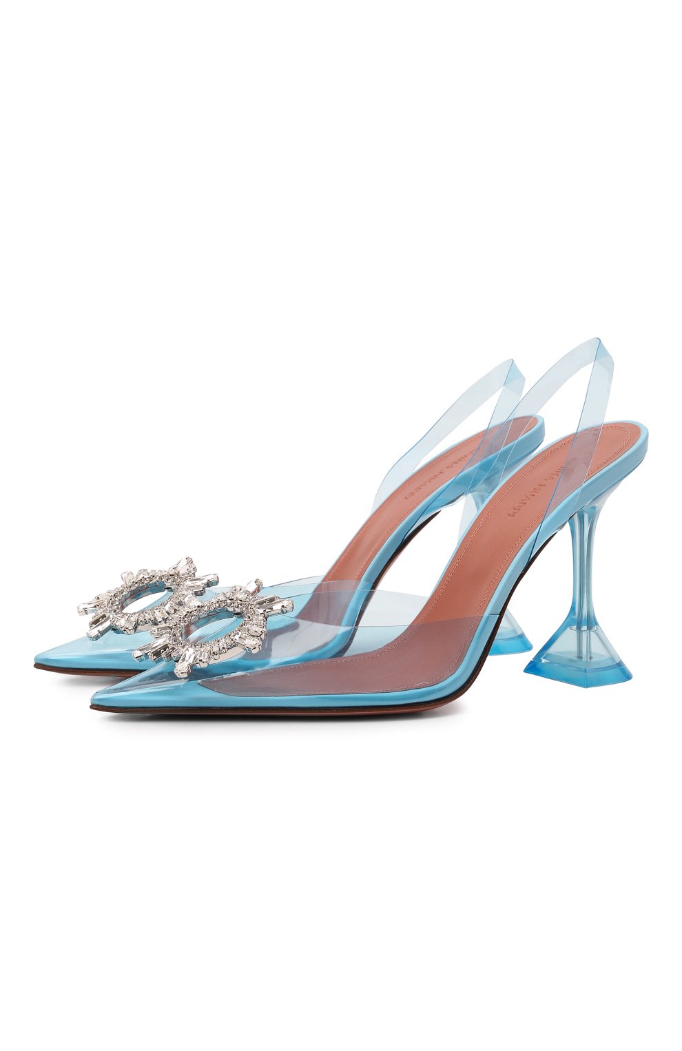 Комбинированные туфли begum AMINA MUADDI, арт. BEGUM GLASS/PVC/LIGHT BLUE, фото 1