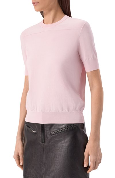 Хлопковый пуловер JIL SANDER розового цвета по цене 112500 руб., арт. J02GC0117/J15383, фото 3 Хлопковый пуловер JIL SANDER, арт. J02GC0117/J15383, фото 3