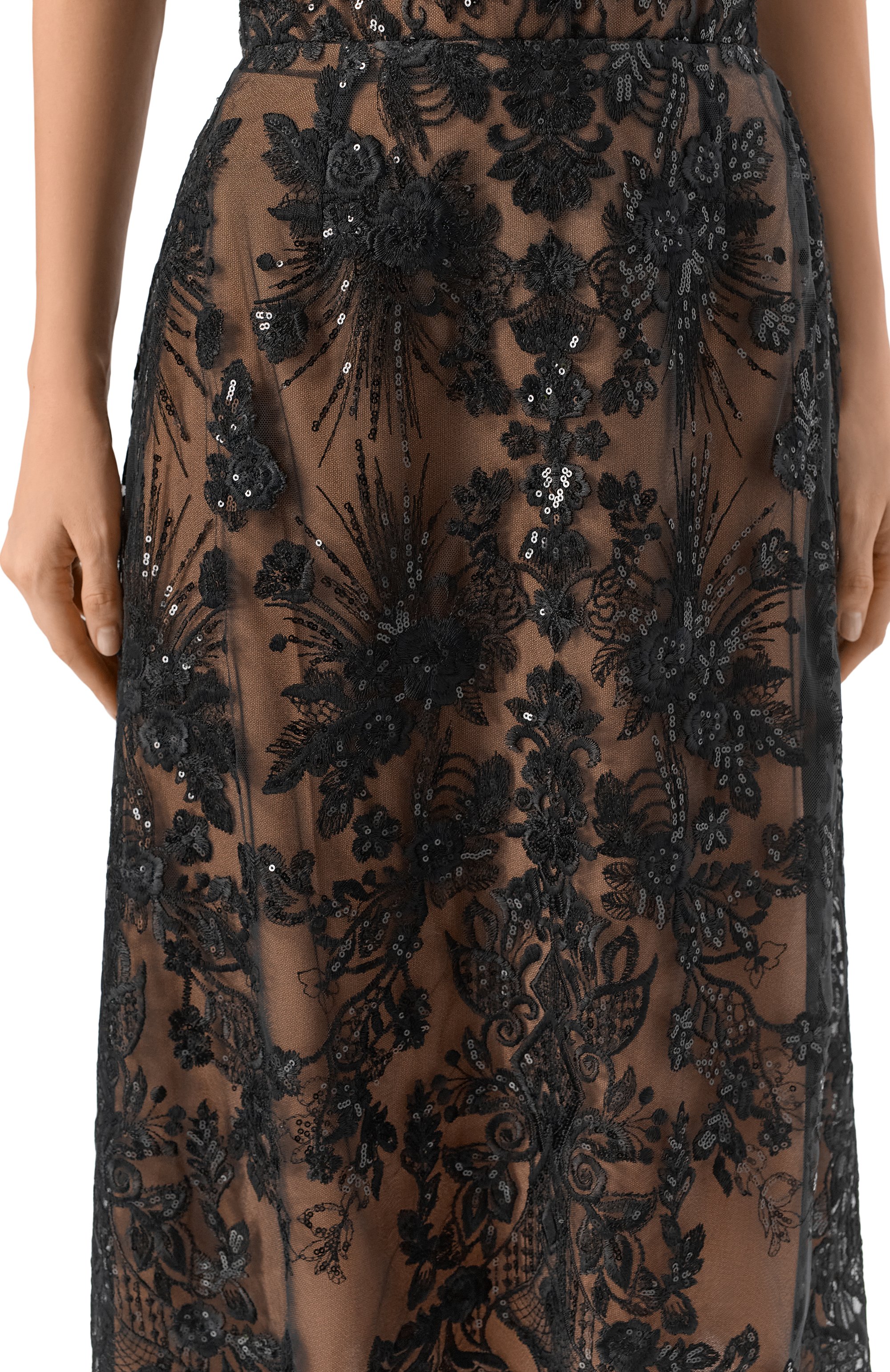 Юбка из шелка и вискозы ELIE SAAB, арт. SK253NR26/TUL02, фото 5