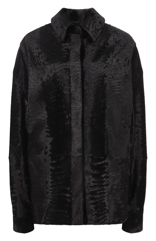 Рубашка из свакары MVST M022/KARAKULCHA BLACK Чёрный M022/KARAKULCHA BLACK