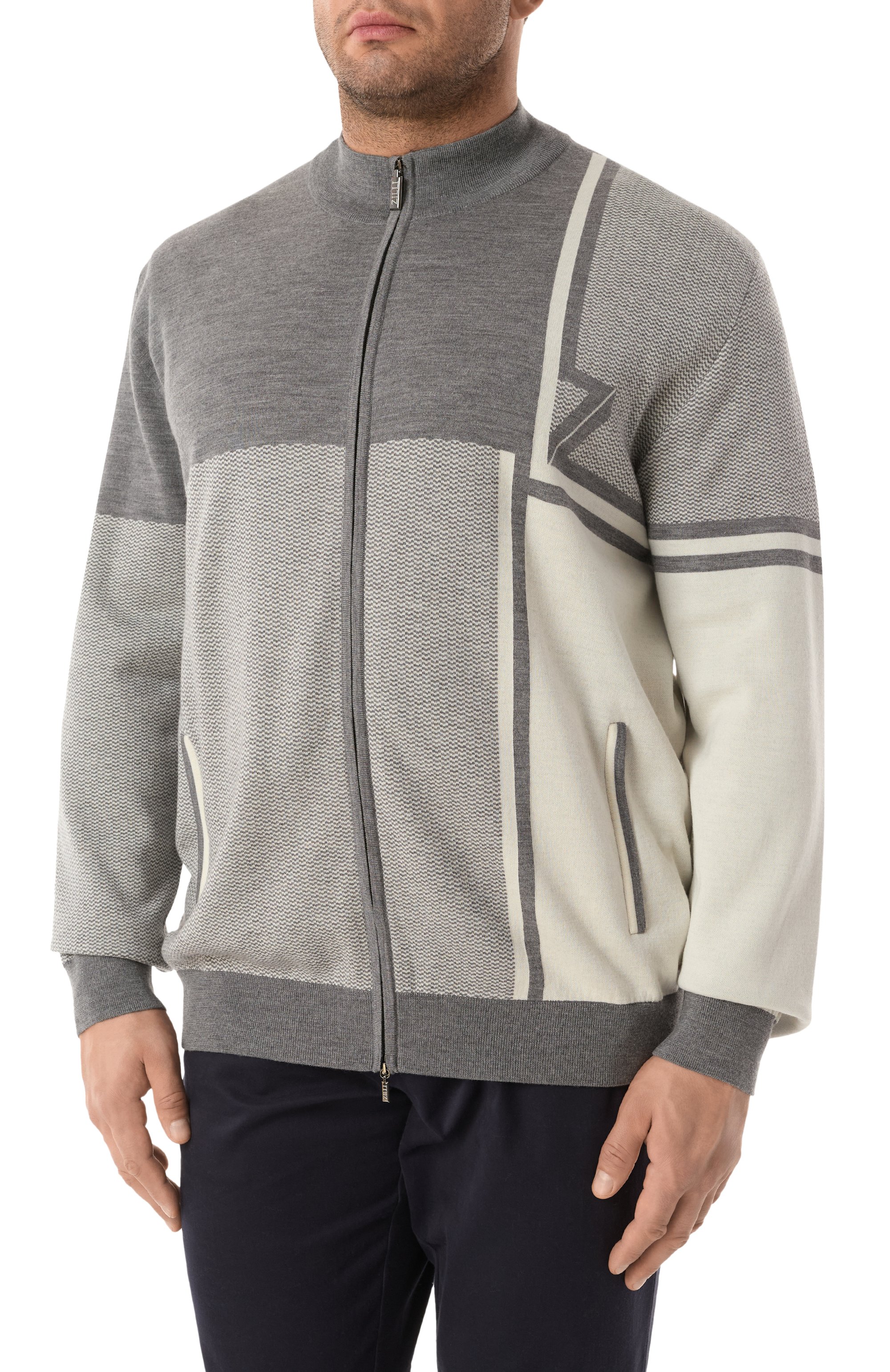 Кардиган из шерсти и шелка ZILLI, арт. JSS003M0240VZDTB0/62, фото 3