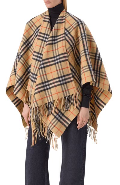 Кейп из шерсти и кашемира BURBERRY, арт. 8102992, фото 3