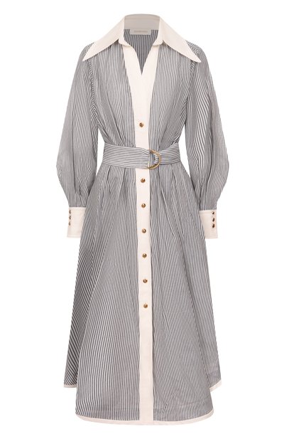 Женское платье из хлопка и шелка ZIMMERMANN, арт. 5313DF251