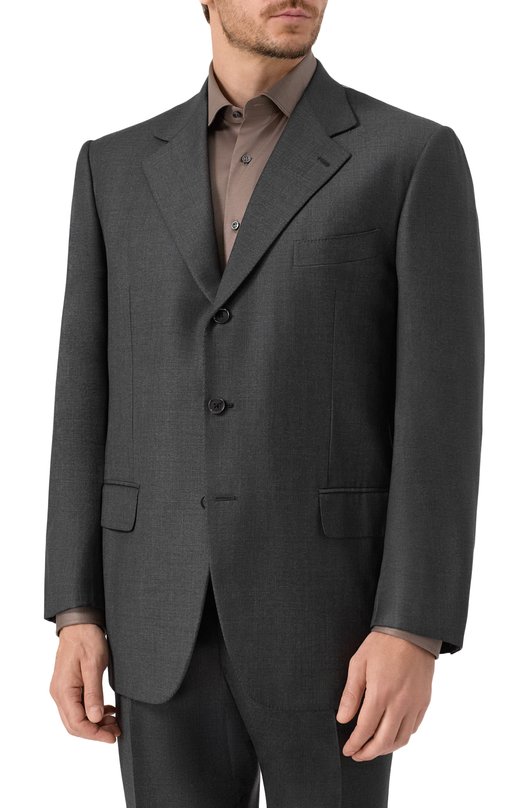 Костюм из хлопка и льна Loro Piana FAB 5769 Серый  FAB 5769 Фото 4
