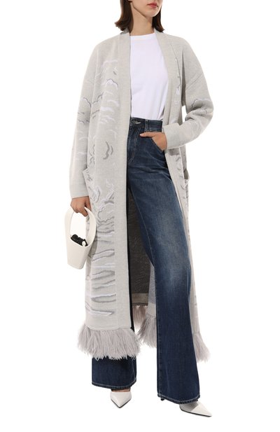 Шерстяной кардиган MAISON KALEIDOSCOPE серого цвета по цене 145000 руб., арт. 012-076W-371OF, фото 2 Шерстяной кардиган MAISON KALEIDOSCOPE, арт. 012-076W-371OF, фото 2