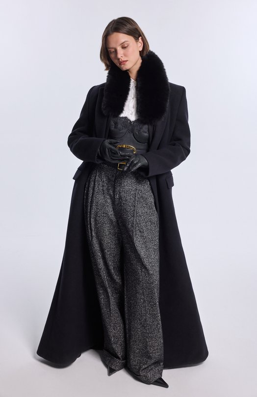 Кожаные ботильоны Hacker Saint Laurent 806645/AAAZY Чёрный  806645/AAAZY Фото 7