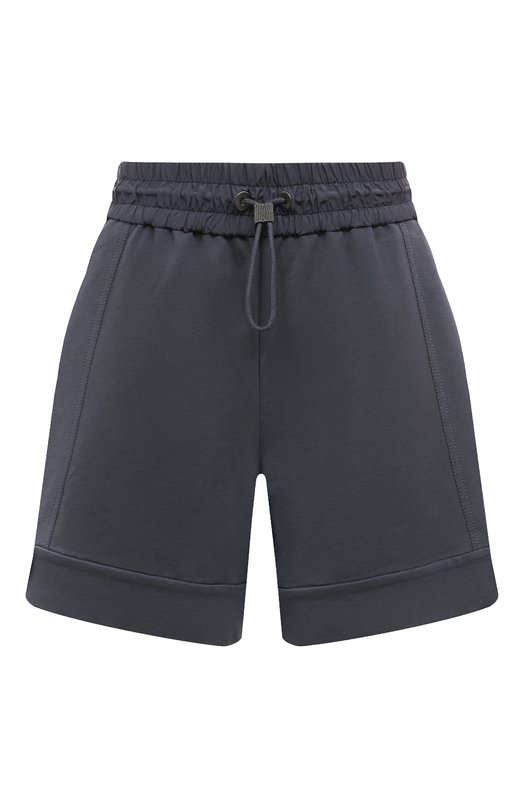 Хлопковые шорты Brunello Cucinelli MH827B1287 Синий MH827B1287