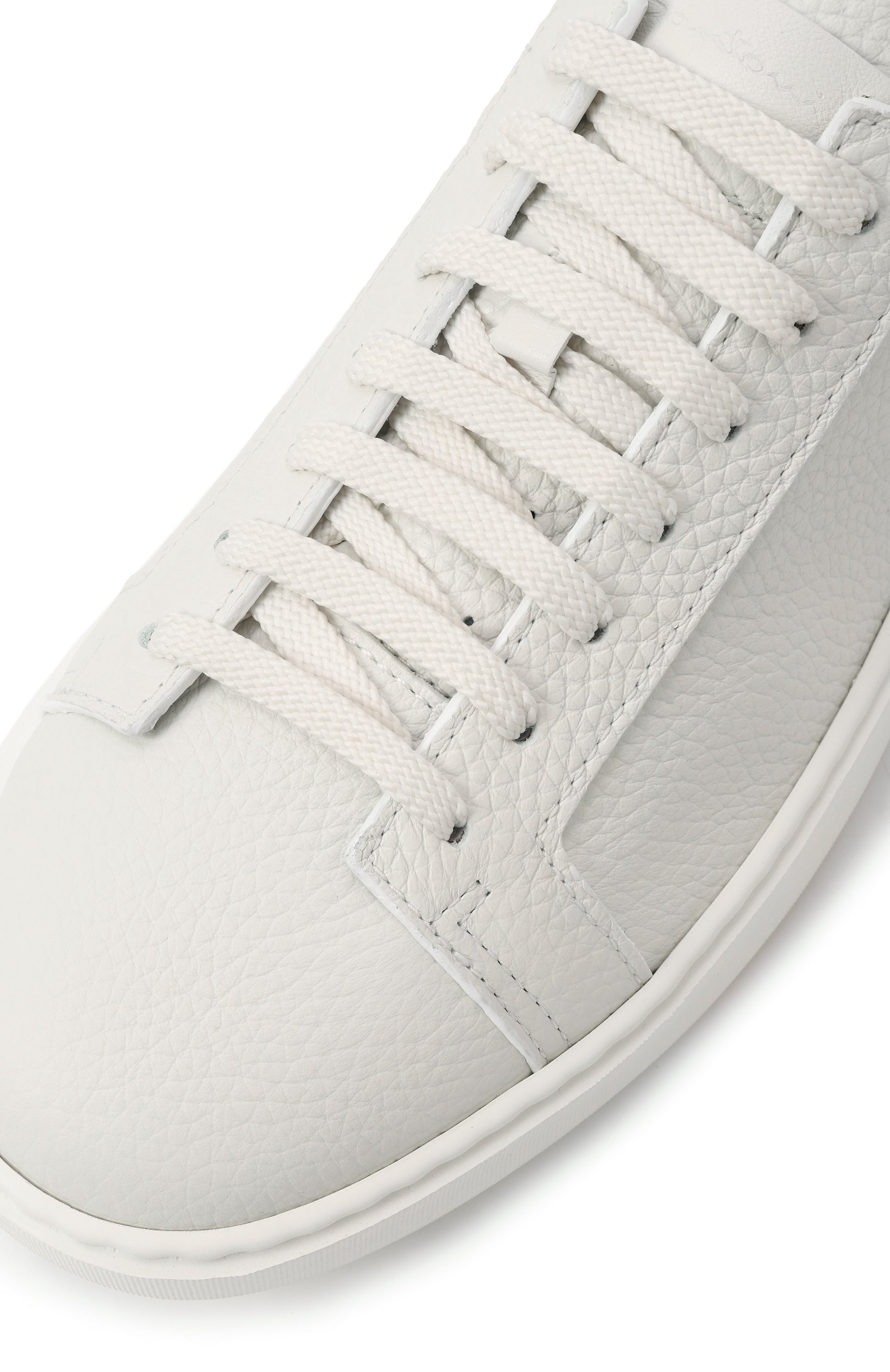 Кожаные кеды cleanic SANTONI белого цвета по цене 58850 руб., арт. MBCG21430BARCMMD, фото 7 Кожаные кеды cleanic SANTONI, арт. MBCG21430BARCMMD, фото 7