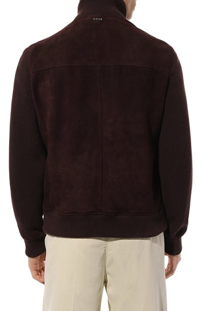 Замшевый бомбер h-mersey BOSS, арт. 50519802, фото 4