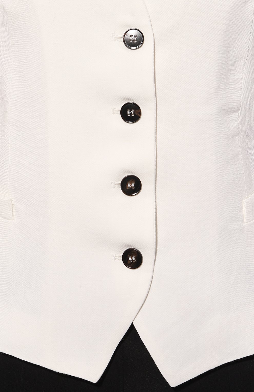 Жилет из вискозы и льна ANTONELLI FIRENZE белого цвета по цене 47950 руб., арт. L3451/935, фото 5 Жилет из вискозы и льна ANTONELLI FIRENZE, арт. L3451/935, фото 5