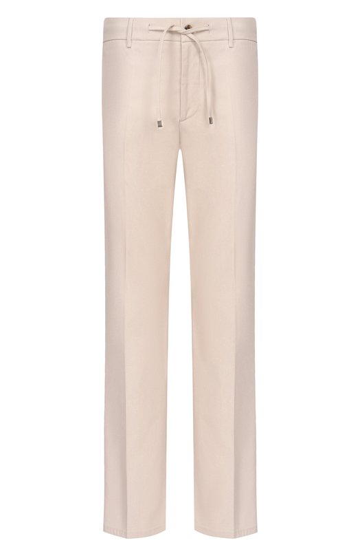 Хлопковые брюки Berwich SPIAGGIA 20/TECH01 Кремовый SPIAGGIA 20/TECH01