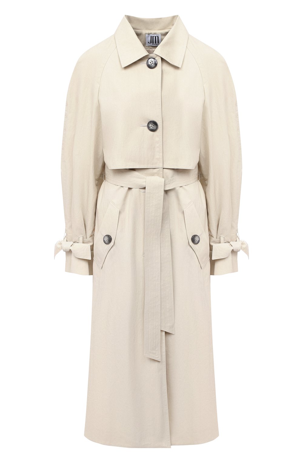 Плащ JM STUDIO бежевого цвета по цене 47950 руб., арт. FW202117, фото 1 Плащ JM STUDIO, арт. FW202117, фото 1