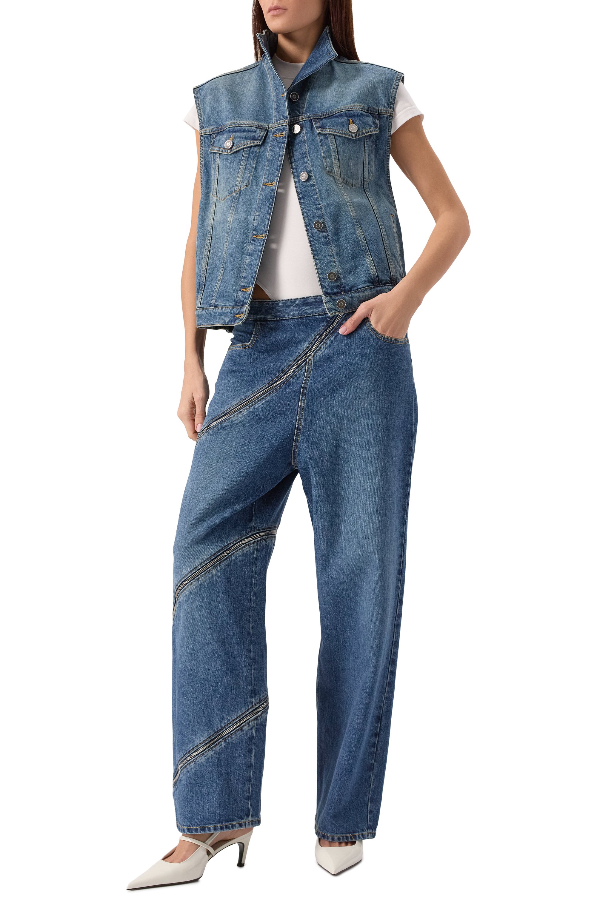 Джинсы ALAIA, арт. AA9P0295T536A, фото 2