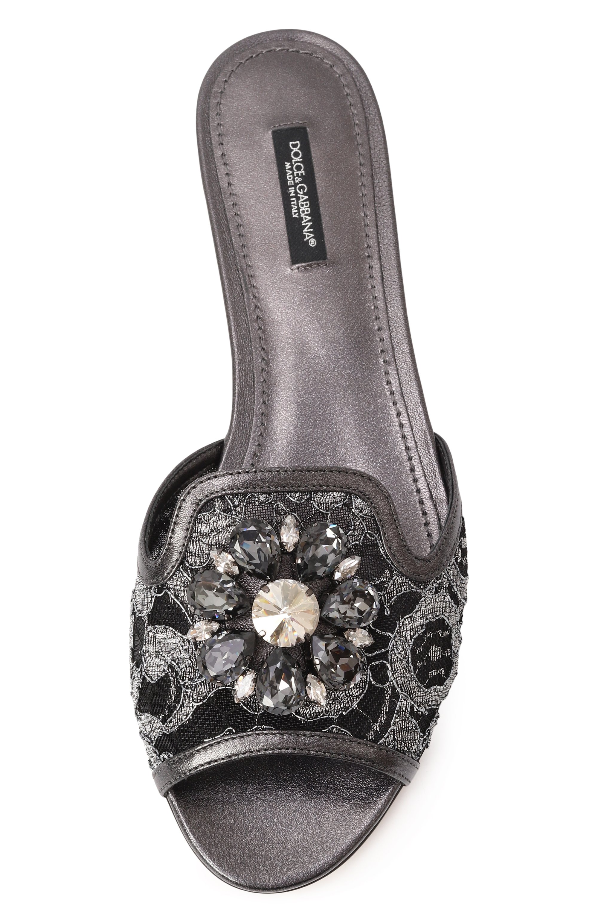 Текстильные шлепанцы rainbow bianca DOLCE & GABBANA, арт. CQ0023/AE637, фото 6