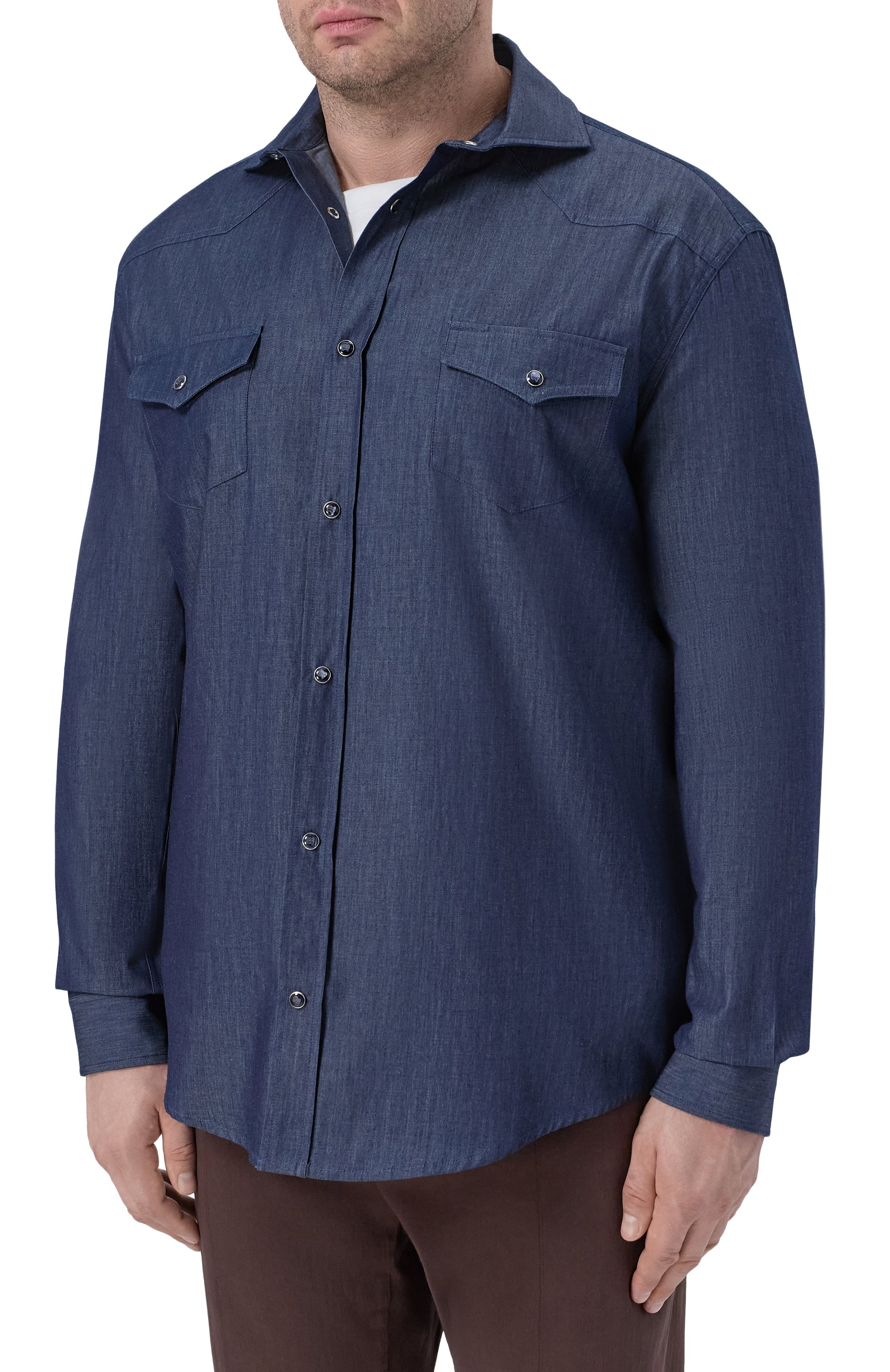 Хлопковая рубашка MARCO PESCAROLO, арт. RIB0T/53J03, фото 3