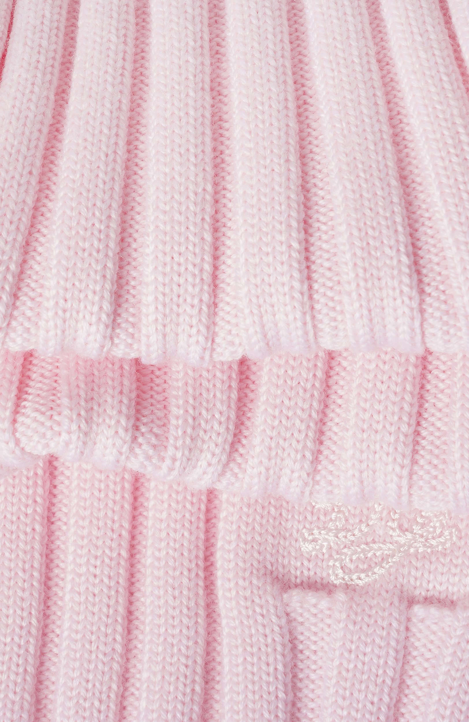 Шерстяной шарф DOLCE & GABBANA светло-розового цвета по цене 29650 руб., арт. LBKAI8/JDVDN, фото 2 Шерстяной шарф DOLCE & GABBANA, арт. LBKAI8/JDVDN, фото 2