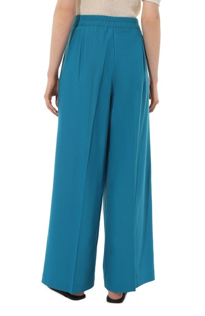 Шерстяные брюки AKHMADULLINA бирюзового цвета по цене 39900 руб., арт. 1123.3B012/W406, фото 4 Шерстяные брюки AKHMADULLINA, арт. 1123.3B012/W406, фото 4