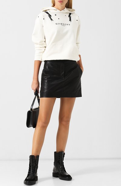 Комбинированные ботинки на шнуровке GIVENCHY, арт. BE600TE06G, фото 2