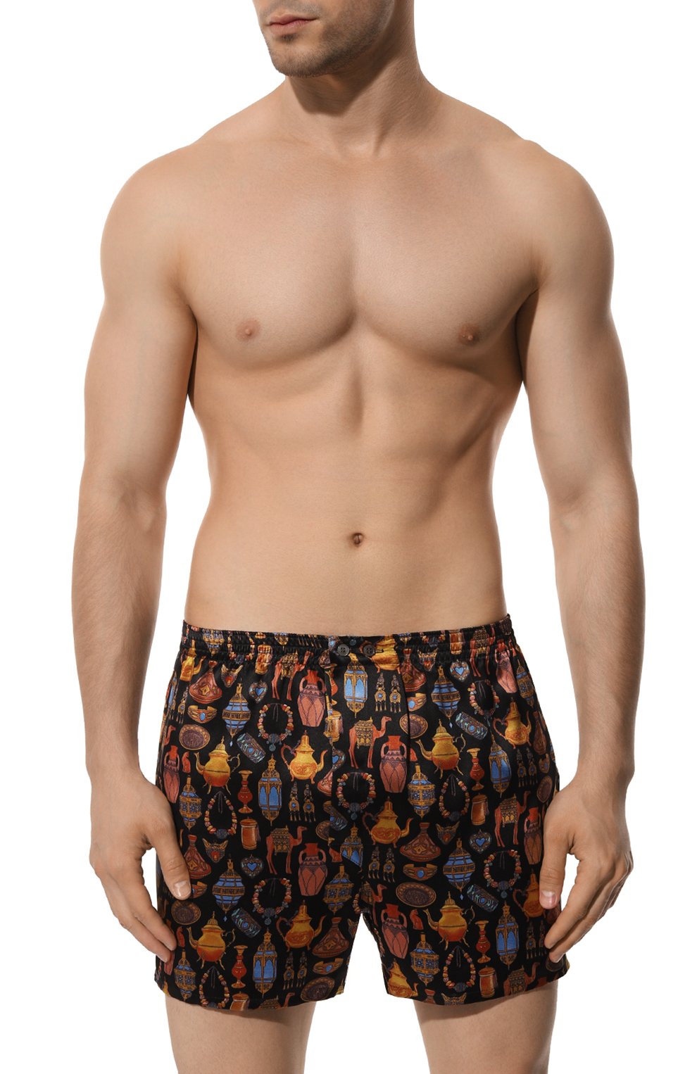 Шелковые боксеры DEREK ROSE, арт. 6030-BRIN100, фото 2