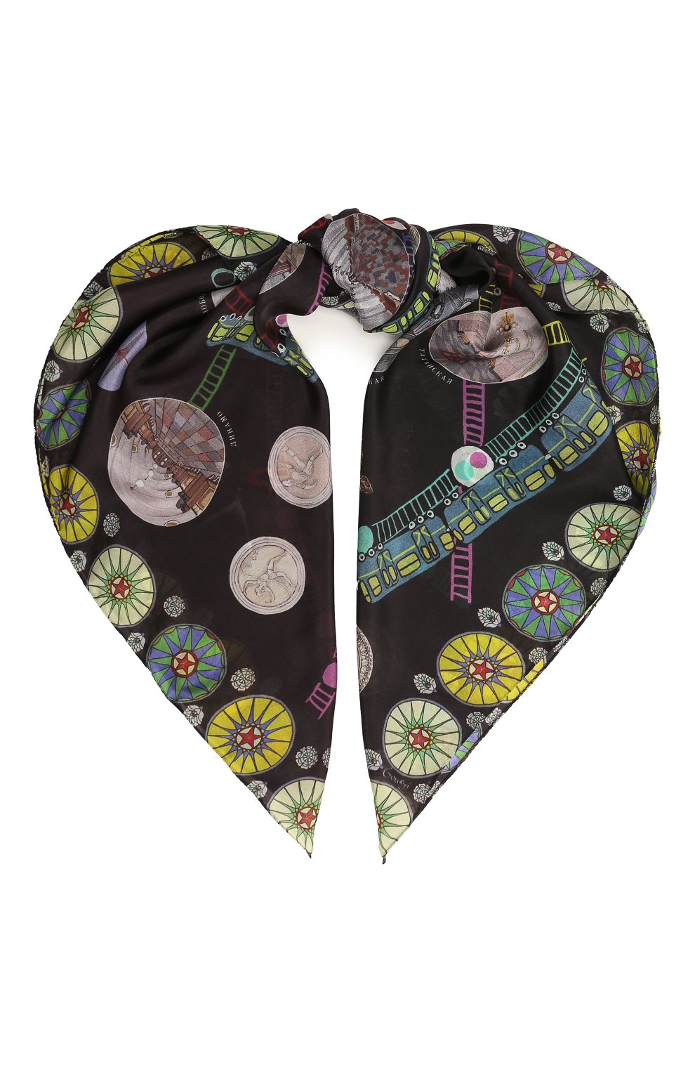 Шелковый платок метро GOURJI, арт. T23MET7R/1, фото 1