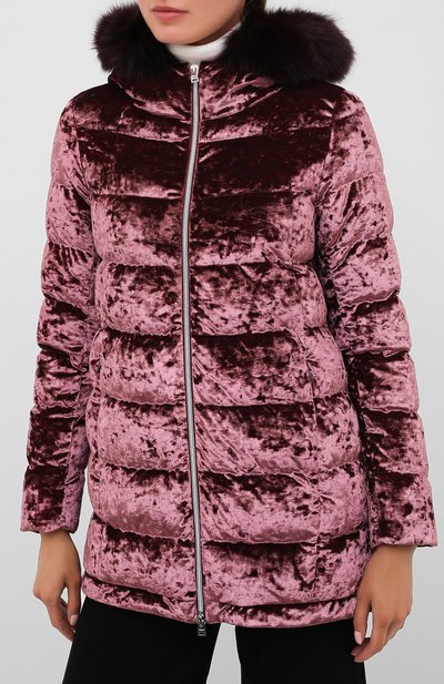 Пуховик с отделкой мехом HERNO, арт. PI061DR/15357S, фото 3