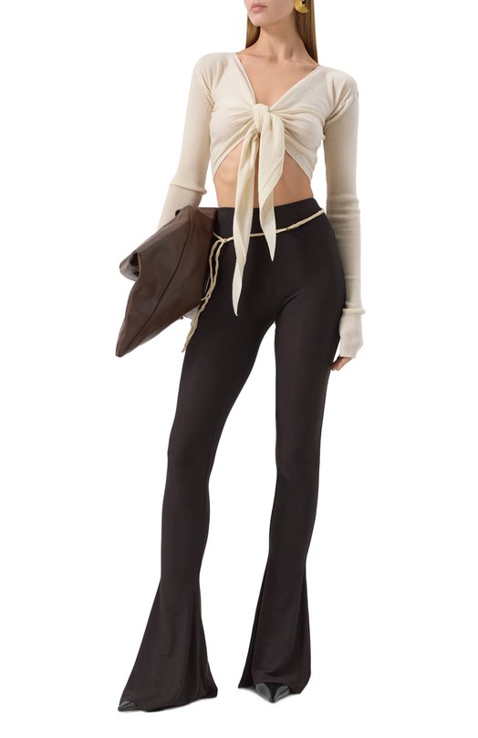 Шерстяной кардиган Rick Owens RP01E7645/M Кремовый  RP01E7645/M Фото 2