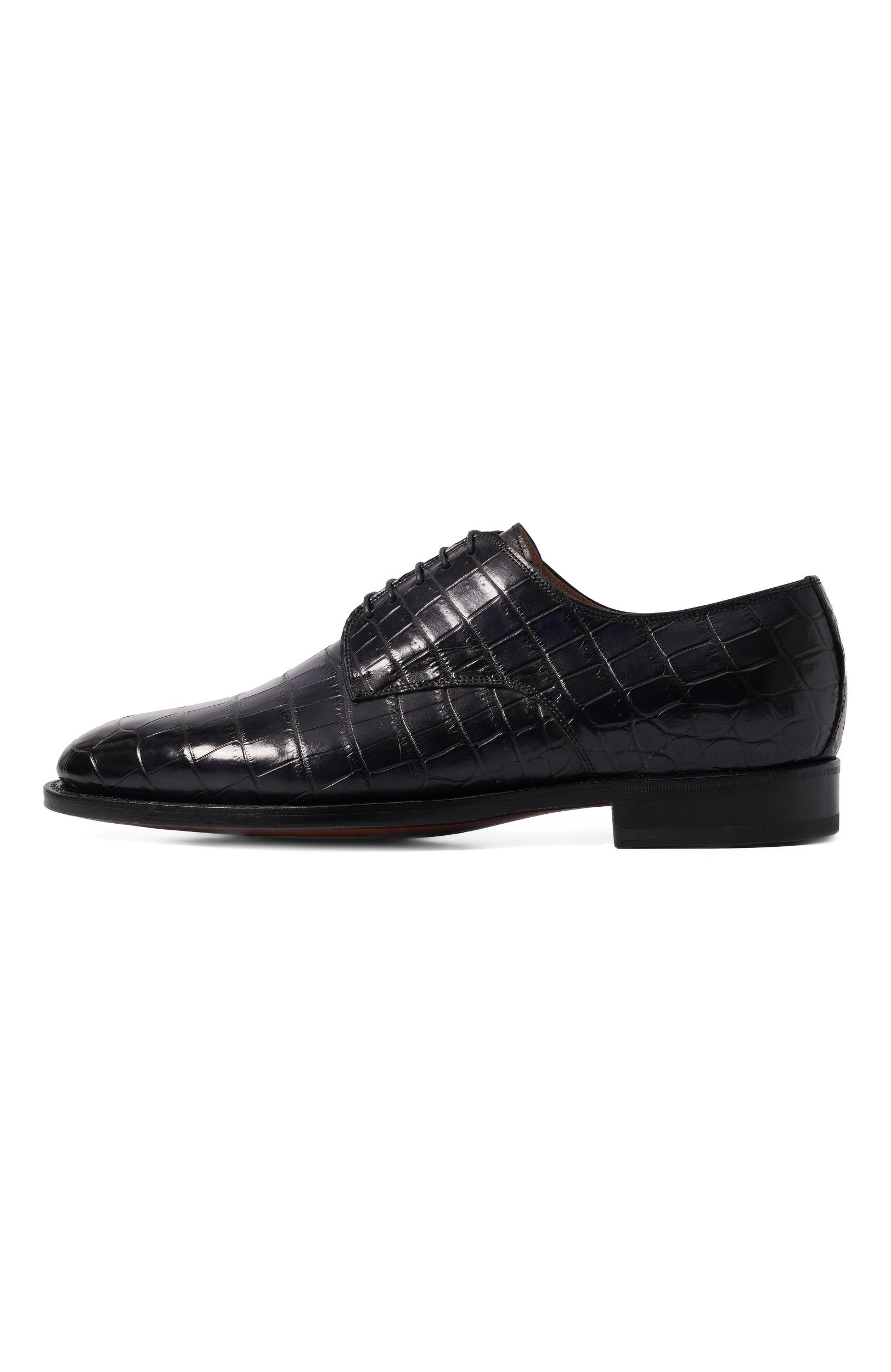 Дерби из кожи крокодила KITON, арт. USSA101N00102, фото 3