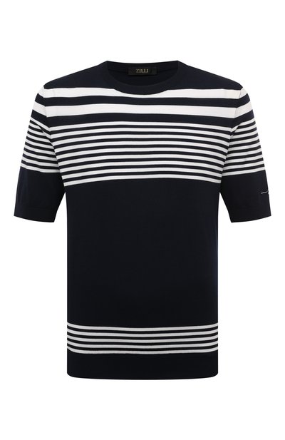 Мужской джемпер из хлопка и шелка ZILLI, арт. KRN002M0142VYC000