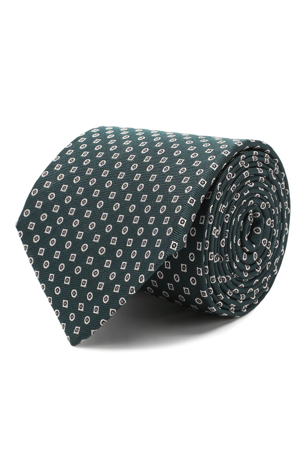 Шелковый галстук CORNELIANI зеленого цвета по цене 17400 руб., арт. 85U390-0120307/00, фото 1 Шелковый галстук CORNELIANI, арт. 85U390-0120307/00, фото 1