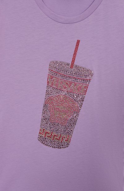Хлопковая футболка VERSACE, арт. 1018181/1A13079/8A-14A, фото 3