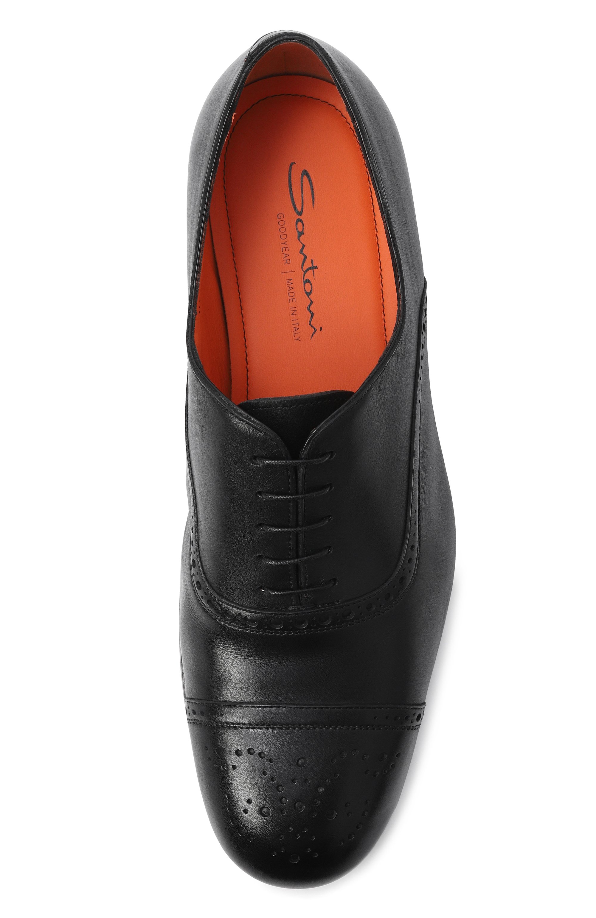 Кожаные оксфорды gentry SANTONI, арт. MCGG19280SA4GLAS, фото 5