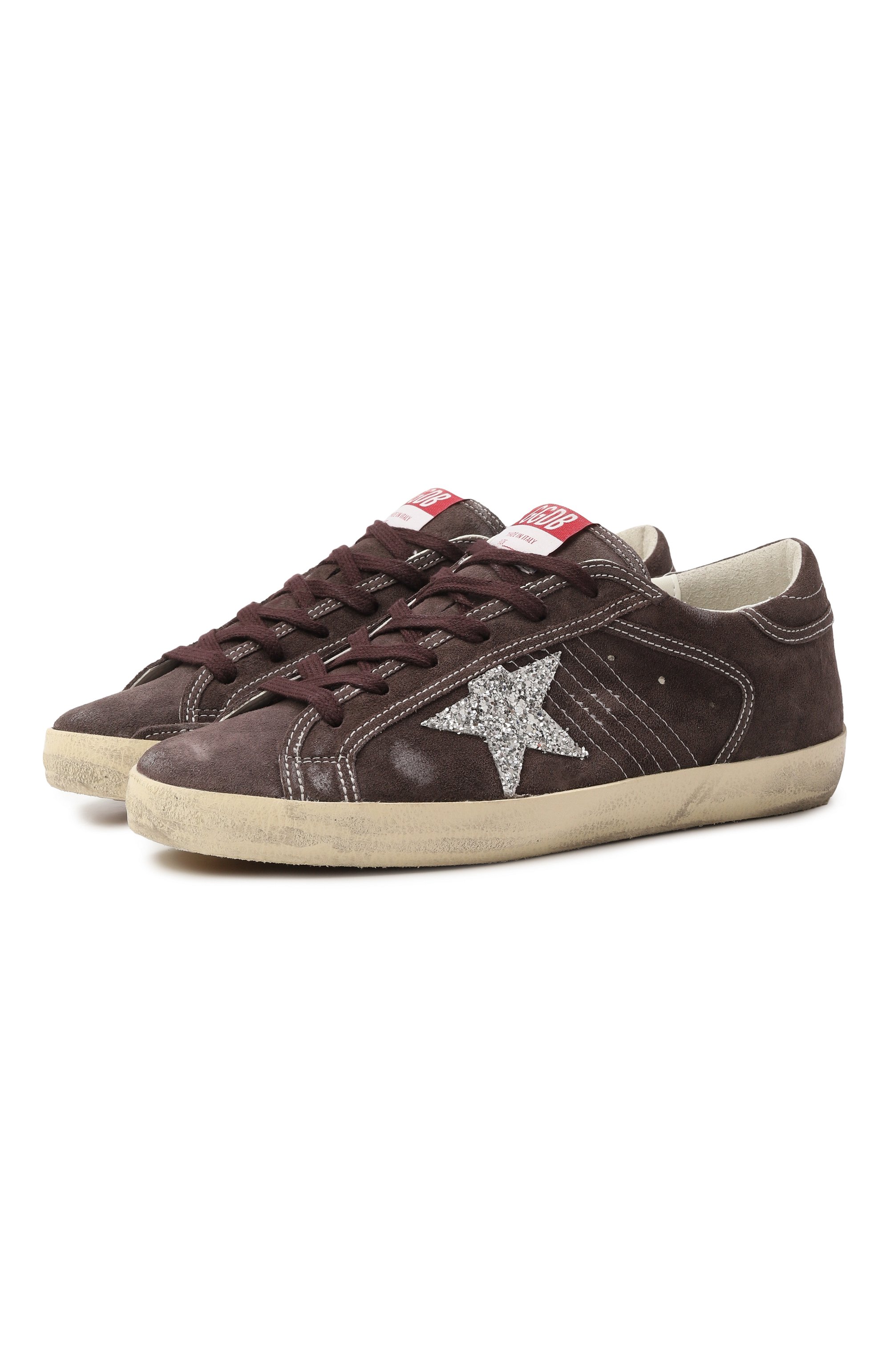 Замшевые кеды super-star GOLDEN GOOSE DELUXE BRAND, арт. GWF00101.F007559, фото 1