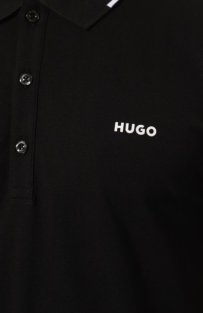 Хлопковое поло HUGO, арт. 50467344, фото 5