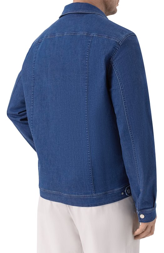 Джинсовая куртка Stefano Ricci MFJ6202310/TR138L Синий  MFJ6202310/TR138L Фото 4