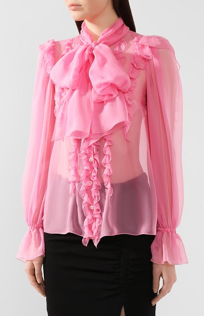 Шелковая блузка DOLCE & GABBANA, арт. F5L64T/FU1AT, фото 3